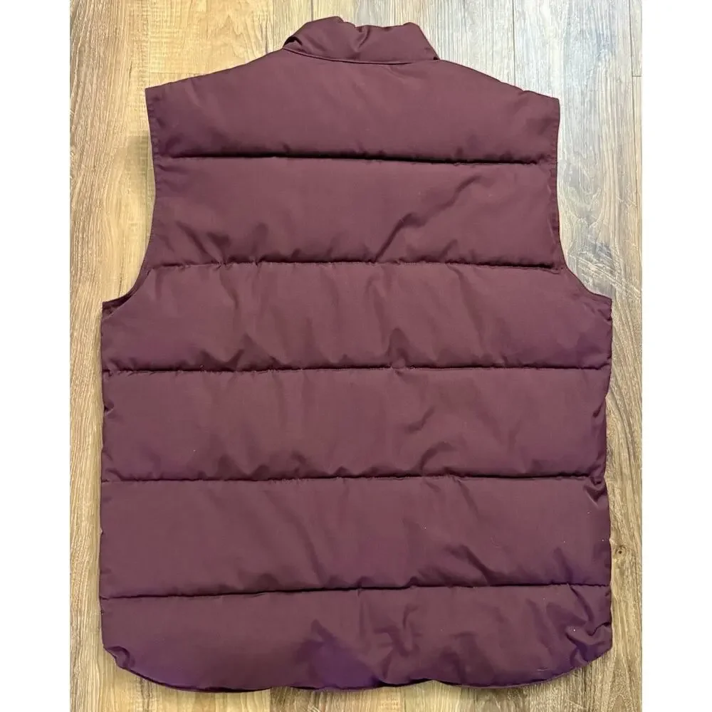Field Tested Guide Gear Puffer‎ Vest Size M Outdoors Camping Hiking, Maroon EUC